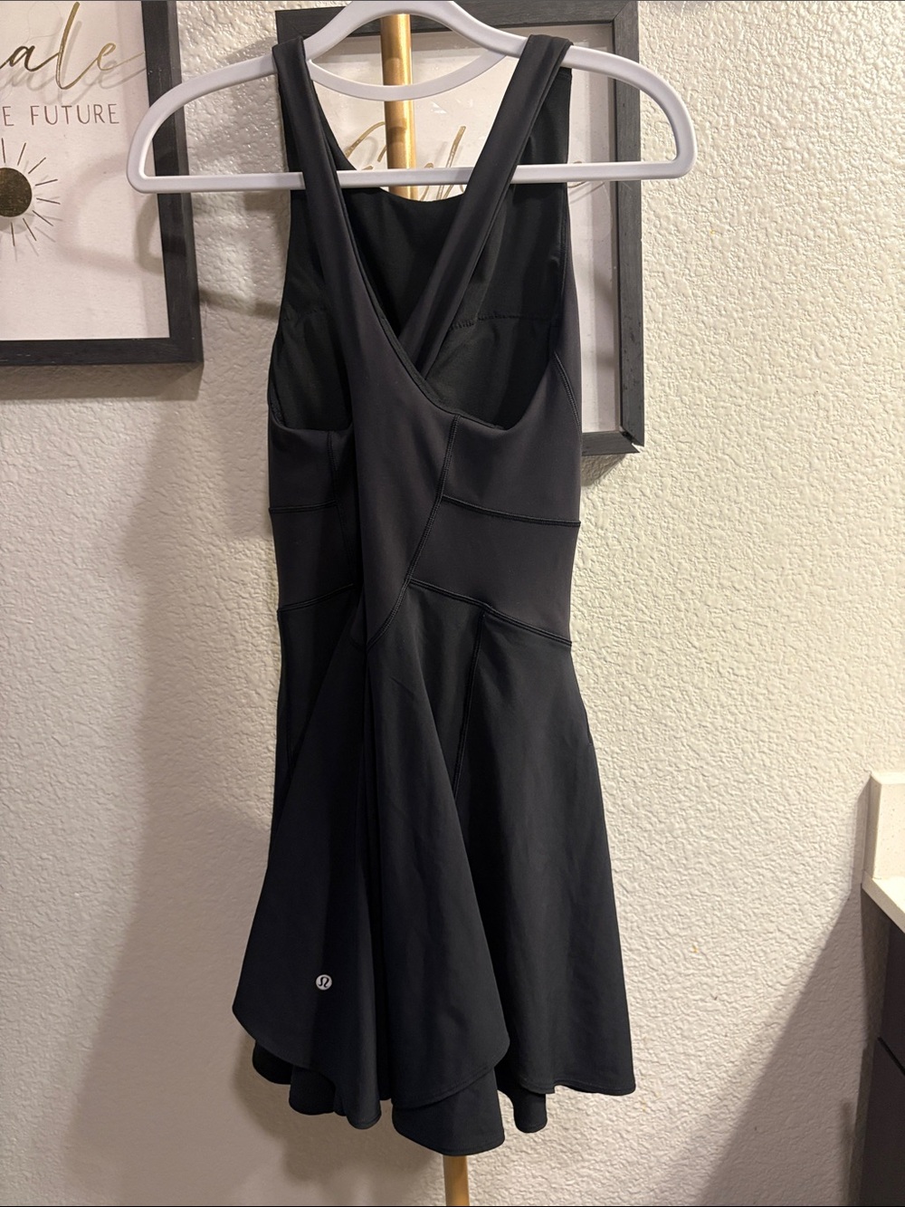 lululemon athletica Black Racerback Athletic Skater Dress